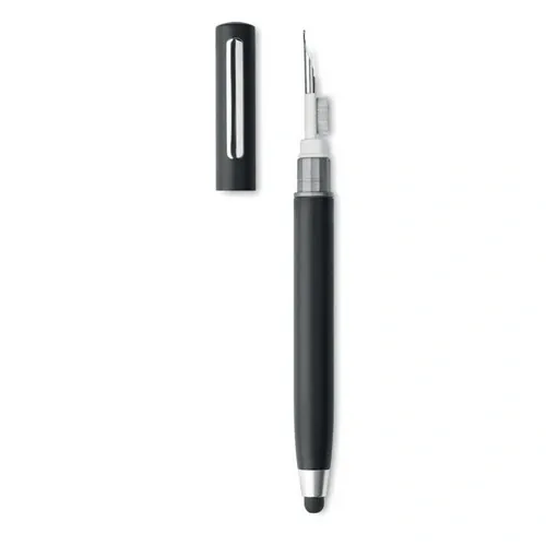 Bolígrafo giratorio con kit de limpieza TWS ref MO6936 - Open Negro