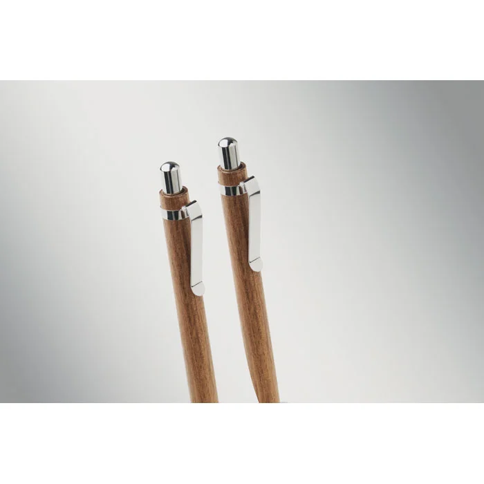 Set de bolígrafos de madera de acacia Jakarta ref mo3173 - Madera 00
