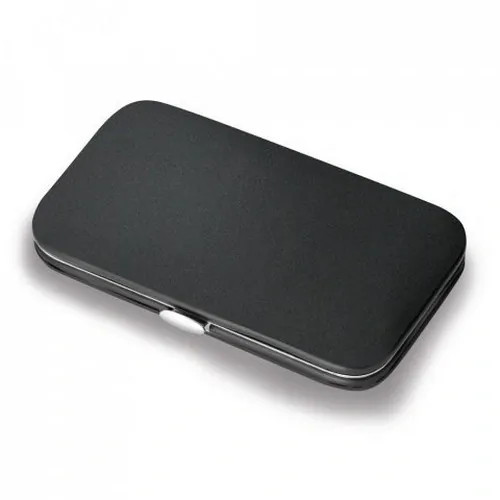Set de manicura cinco piezas en estuche de PU ref 94849 - Negro