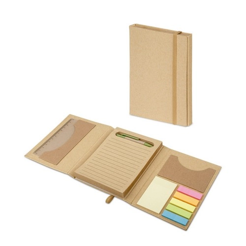 Set de oficina ecológico con bloc de notas y accesorios ref 93792