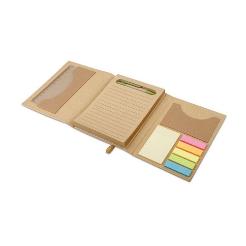 Set de oficina ecológico con bloc de notas y accesorios ref 93792