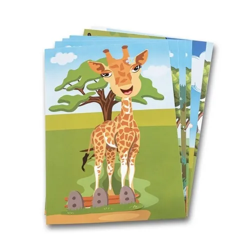 Set de pegatinas de animales para personalizar y jugar ref 98002 - Blanco 02
