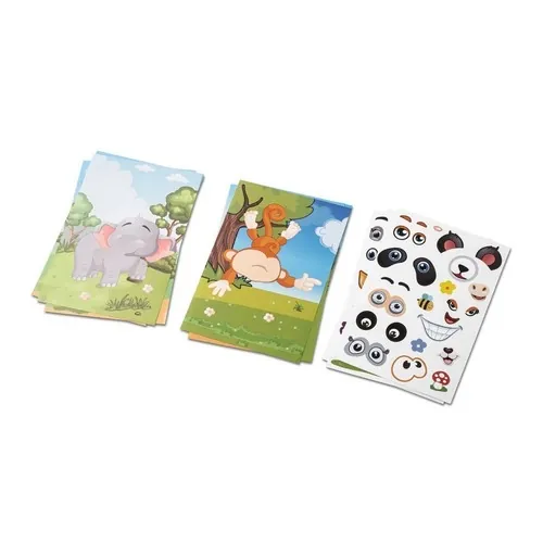 Set de pegatinas de animales para personalizar y jugar ref 98002 - Blanco