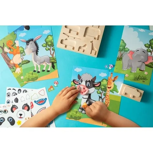 Set de pegatinas de animales para personalizar y jugar ref 98002 - Principal