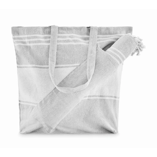 Set de playa hammam con bolsa personalizable para verano ref MO2954