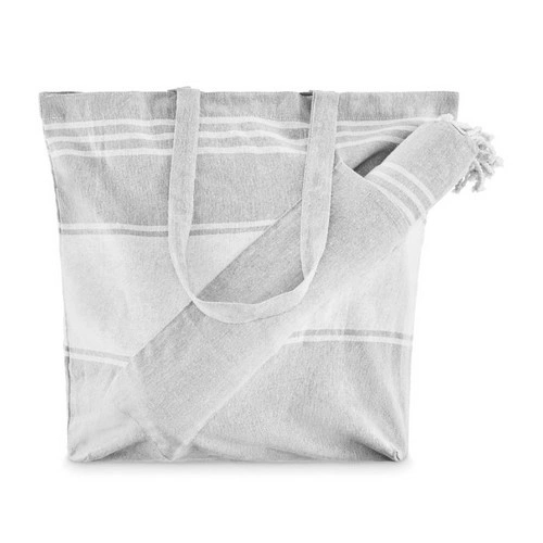 Set de playa hammam con bolsa personalizable para verano ref MO2954