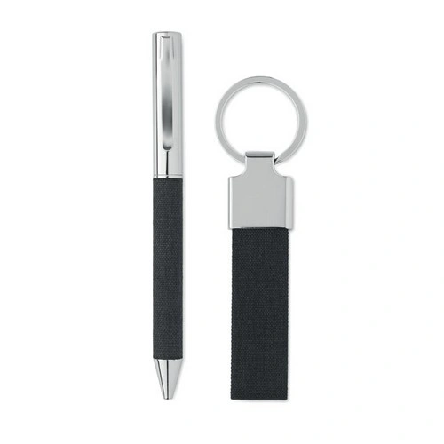 Set de regalo bolígrafo y llavero en caja elegante ref MO2333