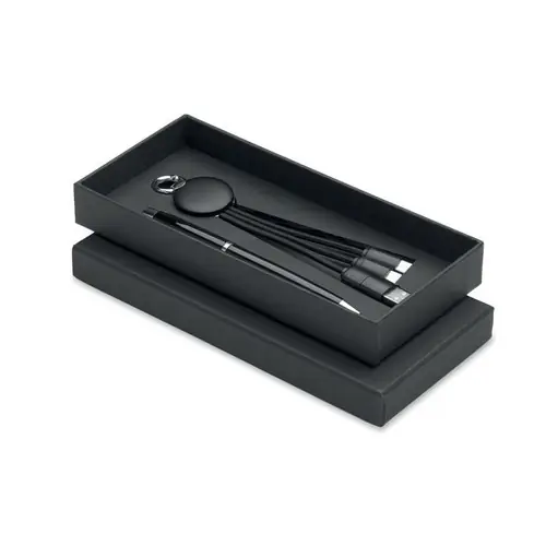 Set de regalo de 2 piezas Intwos personalizable ref mo3152 - Negro