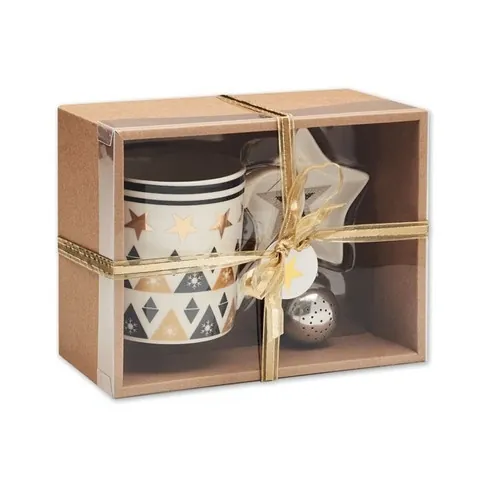 Set de taza cerámica con filtro para té ref CX1443 - Front Multicolor