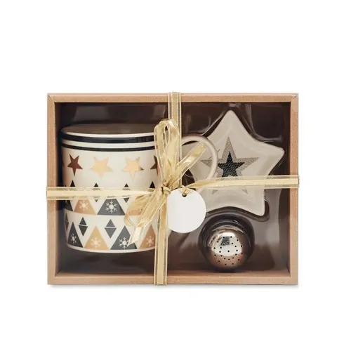 Set de taza cerámica con filtro para té ref CX1443 - Top Multicolor