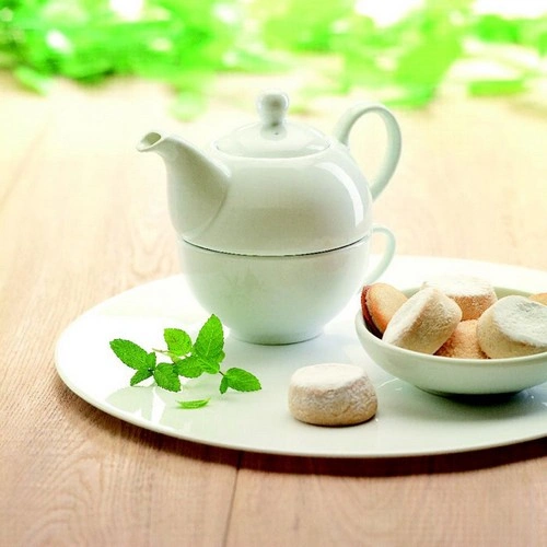 Conjunto de té con tetera y taza en caja de regalo ref MO7343
