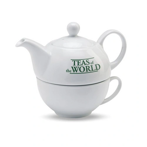 Conjunto de té con tetera y taza en caja de regalo ref MO7343