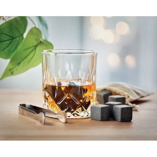 Set de whisky de lujo con vasos y cubitos reutilizables ref MO9941 - Item Ambiant Picture Madera