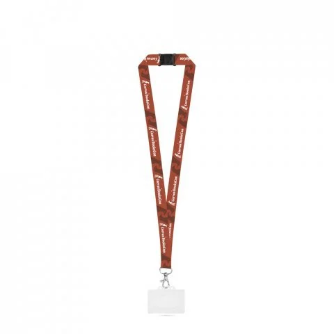 Lanyard Carlisle sublimación largo con tarjetero rígido ref 94428 - 301 Blanco