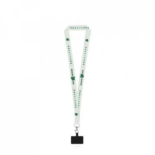 Lanyard Harlow sublimación largo con soporte para móvil ref 94429 - 301 Blanco