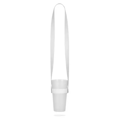 Lanyard Swindon sublimación largo portavasos elástico ref 94414 - 301 Blanco Back