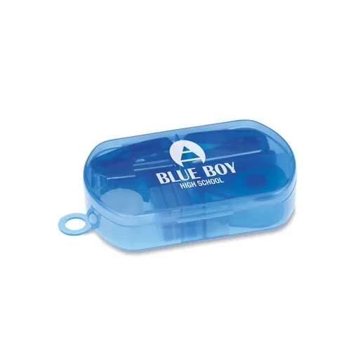 Set de escritorio con dispensador de cinta adhesiva ref MO7623 - Printed Azul Transparente
