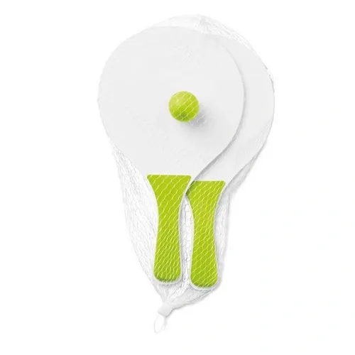 Set de tenis playa 2 raquetas MDF y 1 bola ref MO1911 - Front Lima