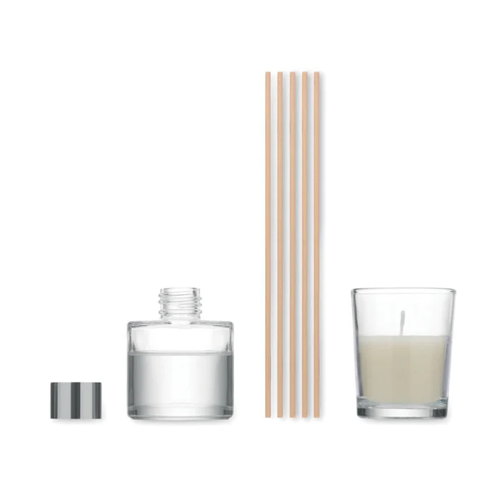 Set vela y difusor de vainilla Muska personalizable ref mo3112 - Transparente 01