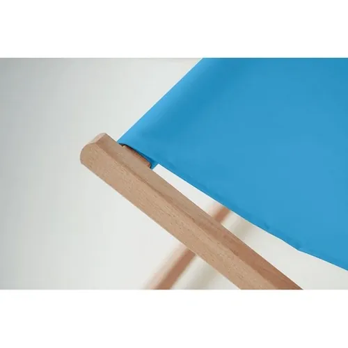 Silla de playa de madera resistente hasta 120 kg ref MO6503 - Item Detail Picture Turquesa