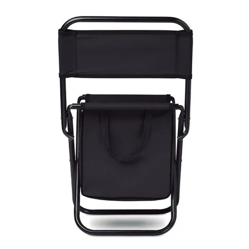 Silla plegable exterior con compartimiento nevera ref MO6112 - Top Negro