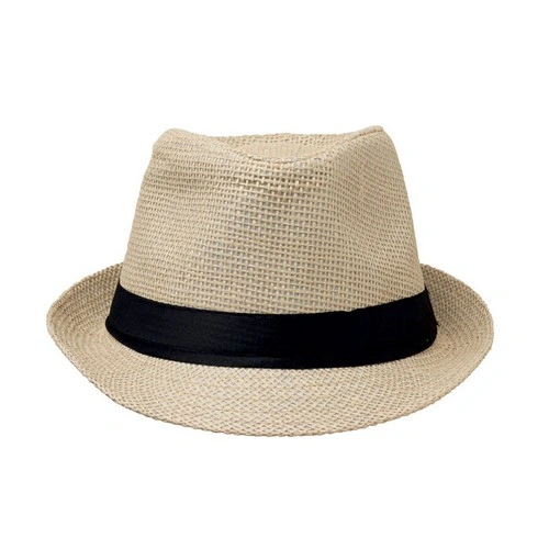 Sombrero de paja de papel Boowie personalizable para eventos ref MO2367