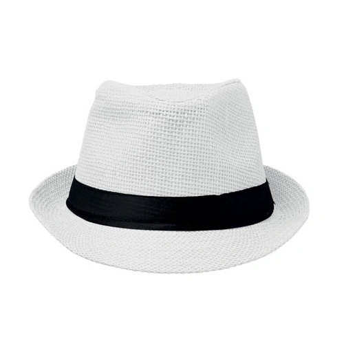 Sombrero de paja de papel Boowie personalizable para eventos ref MO2367