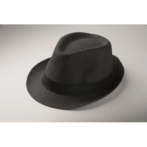 Sombrero de paja de papel Boowie personalizable para eventos ref MO2367