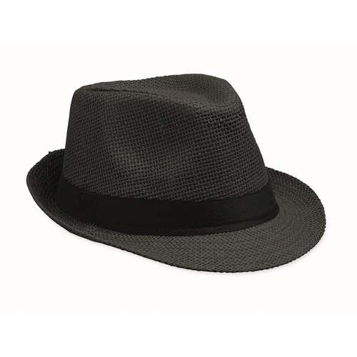 Sombrero de paja de papel Boowie personalizable para eventos ref MO2367