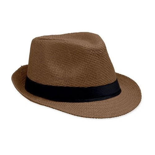 Sombrero de paja de papel Boowie personalizable para eventos ref MO2367