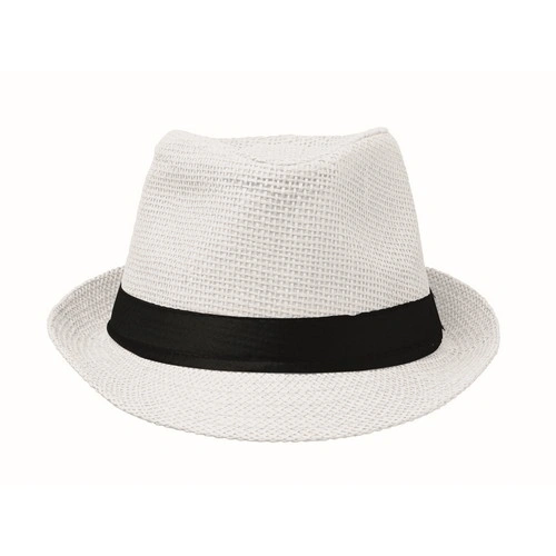 Sombrero de paja de papel Boowie personalizable para eventos ref MO2367