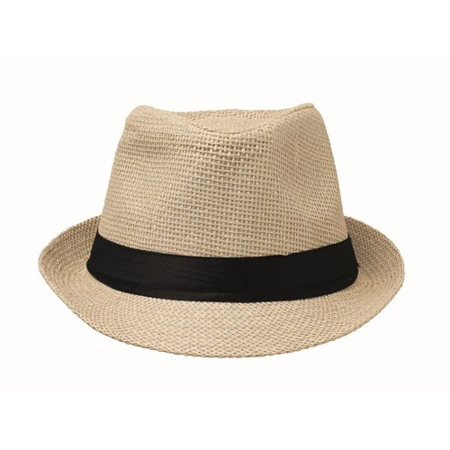 Sombrero de paja de papel Boowie personalizable para eventos ref MO2367