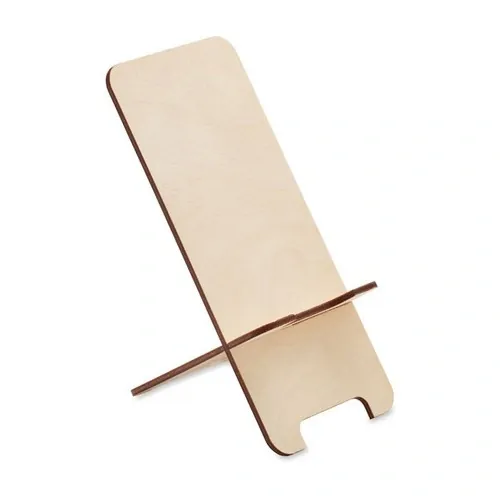 Soporte de teléfono de madera de abedul con semillas ref MO6690 - Top Madera
