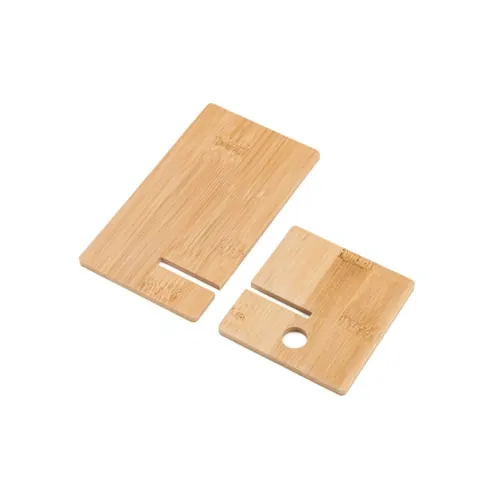 Soporte móvil de bambú desmontable con carga ref 93639 - Natural 03
