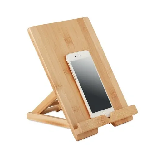 Soporte plegable de bambú para tableta y teléfono ref MO6317 - Top Madera