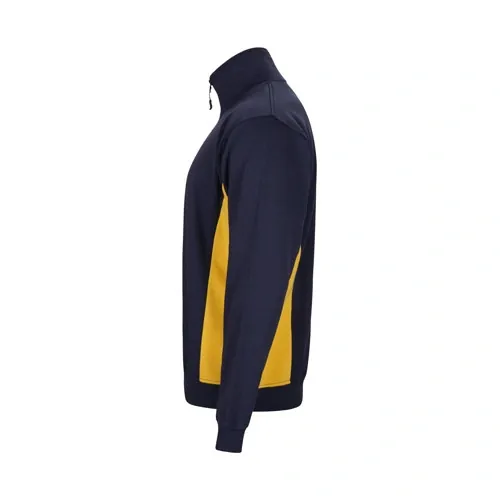 Sudadera bicolor con cuello alto y media cremallera ref 36044 - Azul Marino 02
