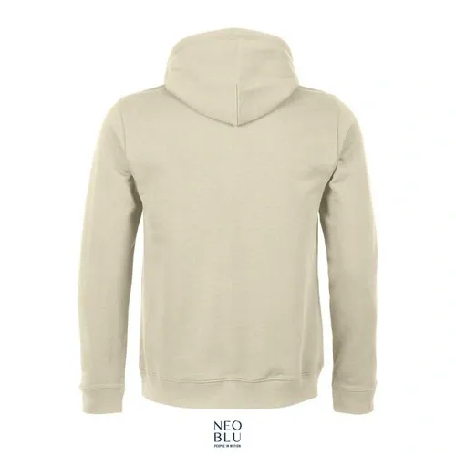 Sudadera French Terry con capucha sin etiqueta 320GSM ref S03196 - Beige Polvo Back