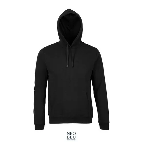 Sudadera French Terry con capucha sin etiqueta 320GSM ref S03196 - Negro Profundo
