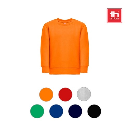 Sudadera infantil de algodón reciclado con interior cardado ref 30287