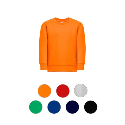 Sudadera infantil de algodón reciclado con interior cardado ref 30287