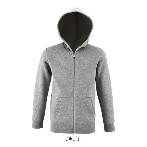 Sudadera Niño con capucha y bolsillos canguro ref S02092 - Gris Mezcla