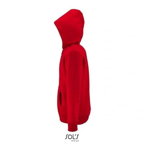 Sudadera Niño con capucha y bolsillos canguro ref S02092 - Rojo Side
