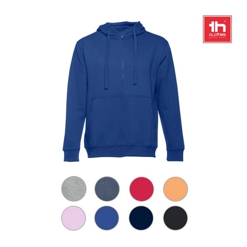 Sudadera unisex con capucha forrada y bolsillos marsupiales ref 30161