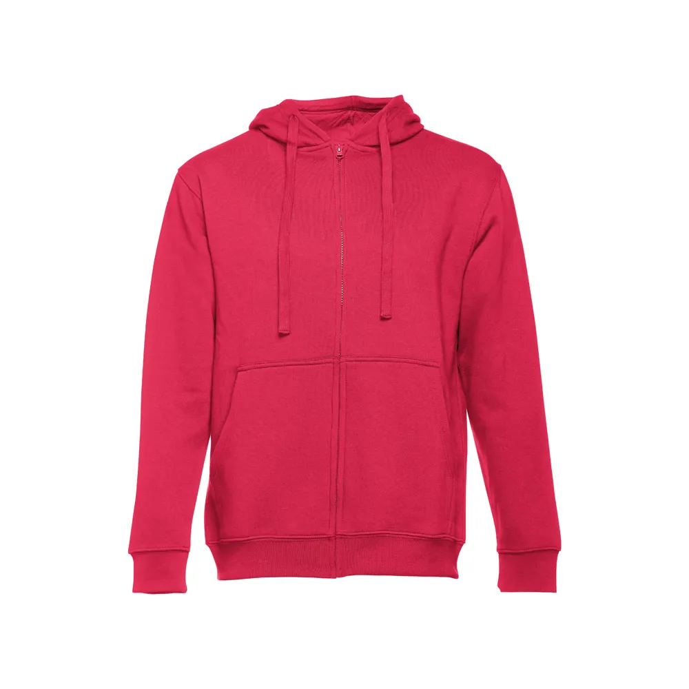 Sudadera unisex con capucha forrada y bolsillos marsupiales ref 30161