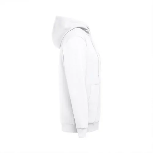 Sudadera unisex con capucha forrada y bolsillos marsupiales ref 30256 - Blanco 03