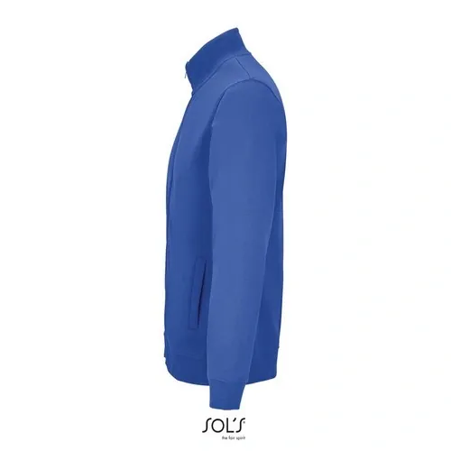 Sudadera unisex con cremallera reciclada 280GSM ref S04240 - Azul Royal Side