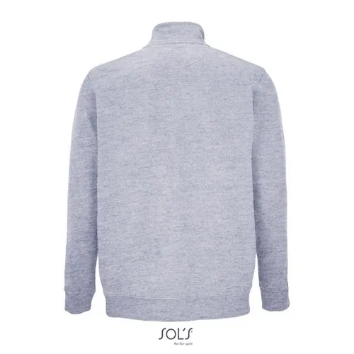 Sudadera unisex con cremallera reciclada 280GSM ref S04240 - Gris Mezcla Back