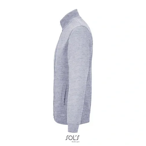 Sudadera unisex con cremallera reciclada 280GSM ref S04240 - Gris Mezcla Side