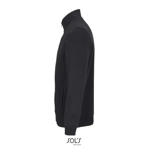 Sudadera unisex con cremallera reciclada 280GSM ref S04240 - Negro Side