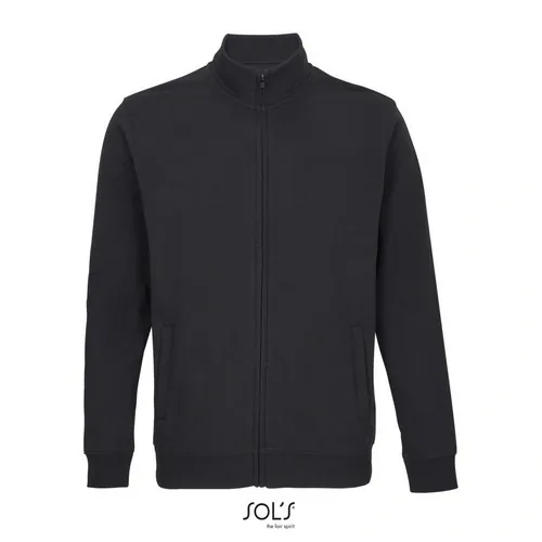 Sudadera unisex con cremallera reciclada 280GSM ref S04240 - Negro